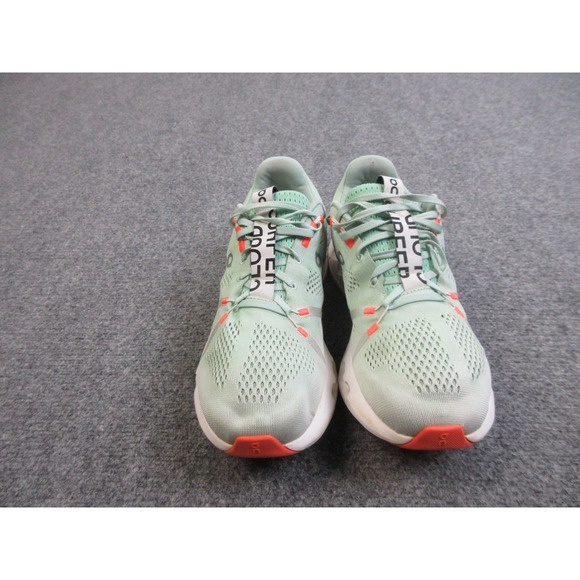 On Cloudsurfer Shoes Mens Size 11.5 Green Orange Running Road Trainers Athletic - Picture 2 of 16